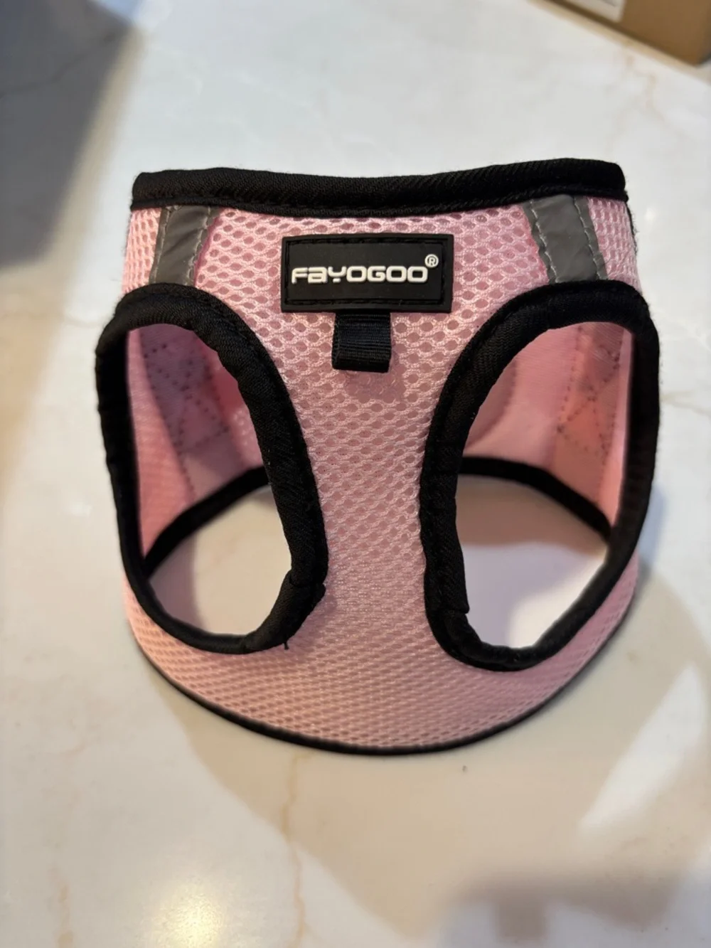 Fayogoo Pink Mesh Dog Harness Size XS and Small Bow Size Small